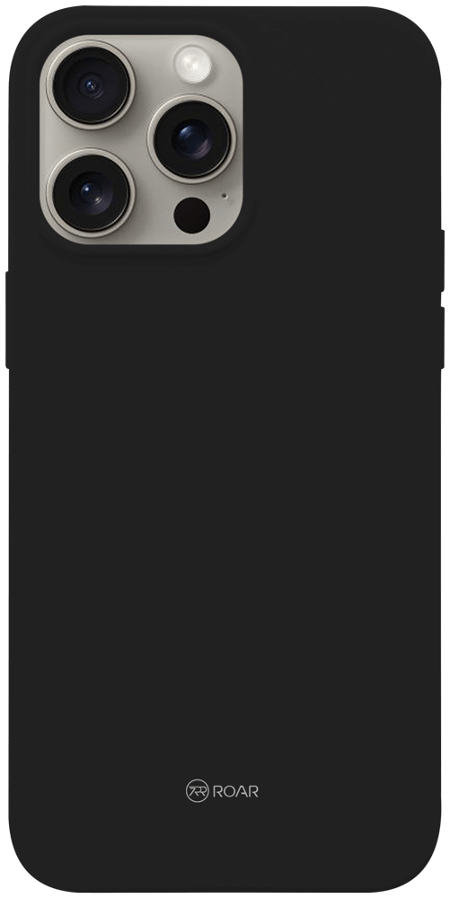 Apple iPhone 15 Pro Max szilikon tok gyári ROAR fekete