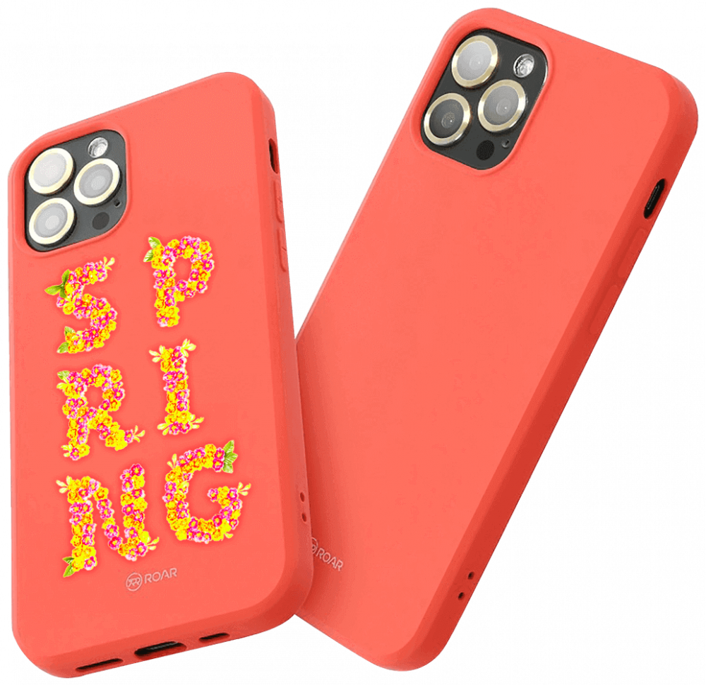 Apple iPhone 15 szilikon tok gyári ROAR barackszínű