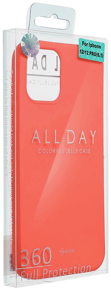 Apple iPhone 15 szilikon tok gyári ROAR barackszínű