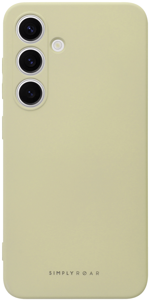 Samsung Galaxy S24 (SM-S921B) szilikon tok gyári ROAR kameravédővel púder fehér