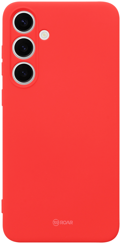Samsung Galaxy S24 Plus (SM-S926B) szilikon tok gyári ROAR kameravédővel piros