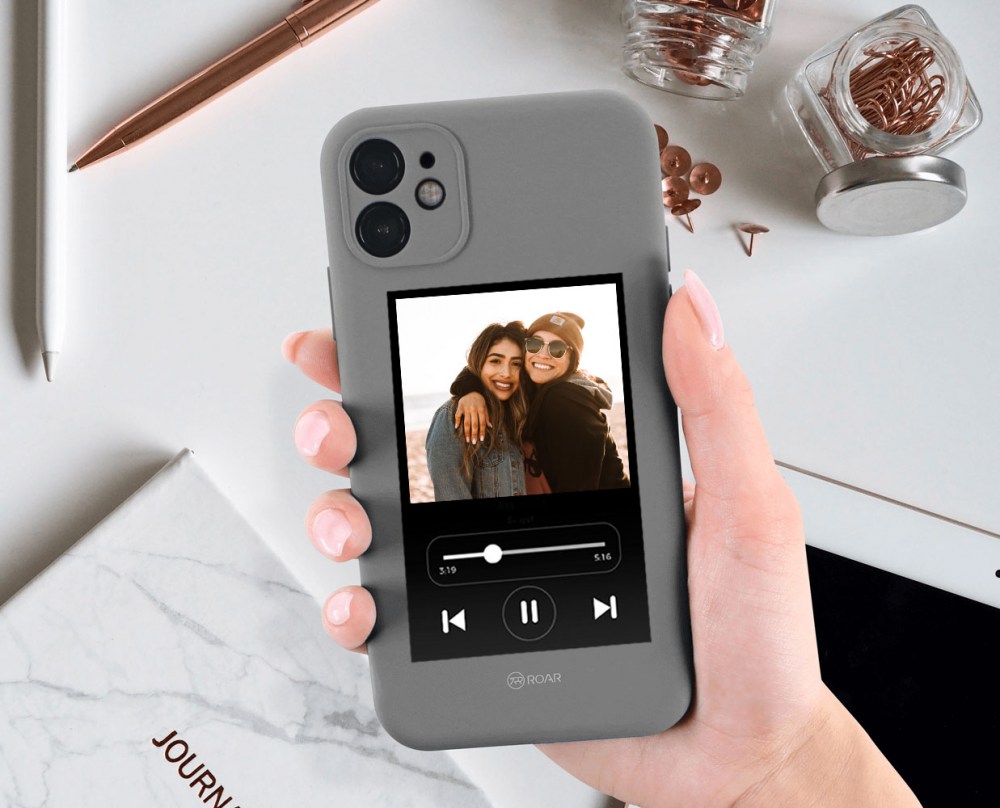 Samsung Galaxy S24 Plus (SM-S926B) szilikon tok gyári ROAR kameravédővel szürke