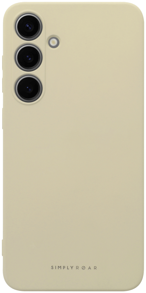 Samsung Galaxy S24 Plus (SM-S926B) szilikon tok gyári ROAR kameravédővel púder fehér