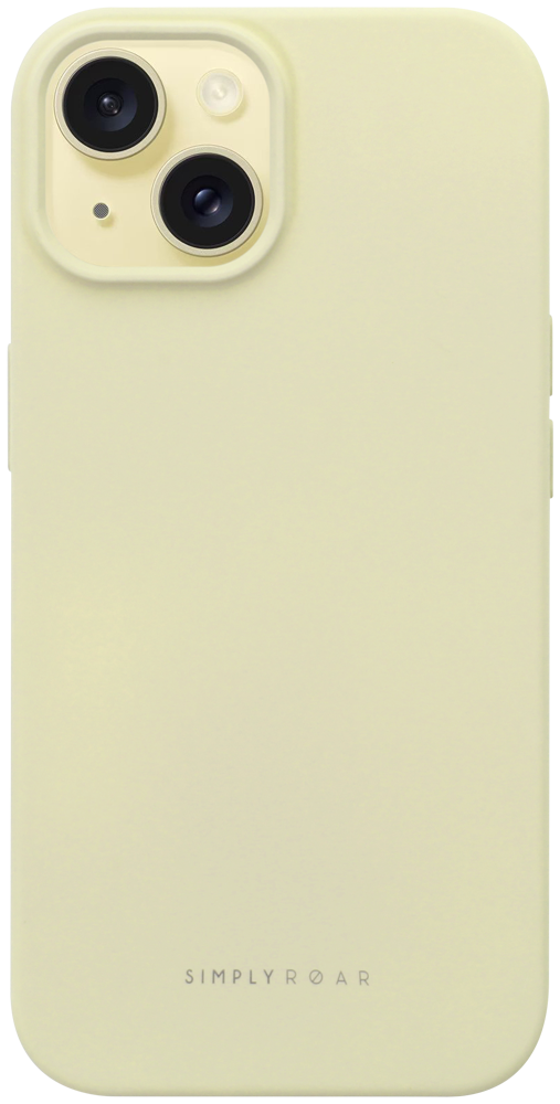 Apple iPhone 15 szilikon tok gyári ROAR púder fehér