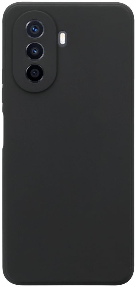 Huawei Nova Y70 (Y70 Plus) szilikon tok kameravédővel matt fekete