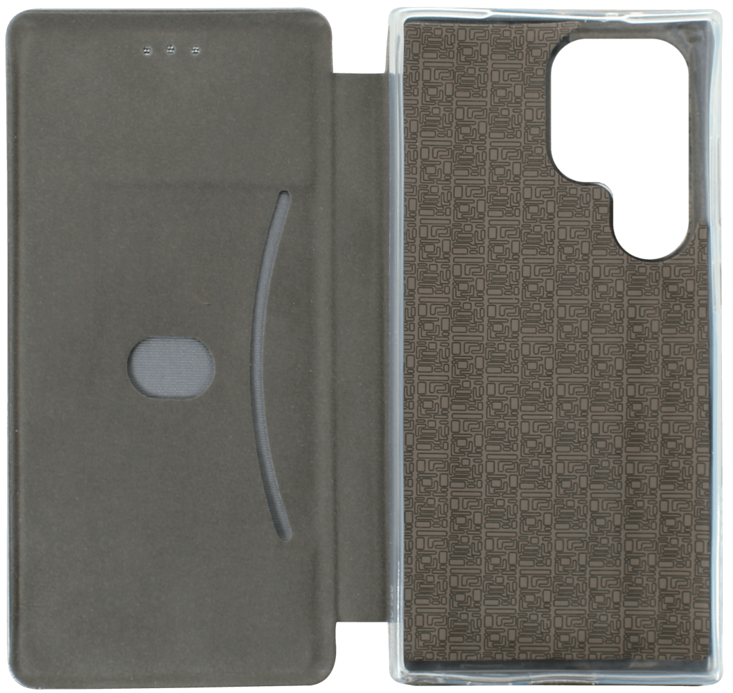 Samsung Galaxy S24 Ultra (SM-S928B) oldalra nyíló mágneses flipes bőrtok prémium minőség ezüst