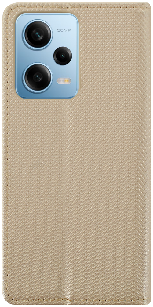 Xiaomi Redmi Note 12 Pro 5G oldalra nyíló flipes bőrtok rombusz mintás arany