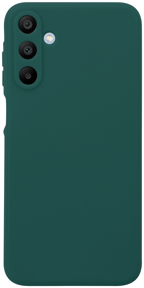 Samsung Galaxy A15 (SM-A155F) szilikon tok kameravédővel matt sötétzöld