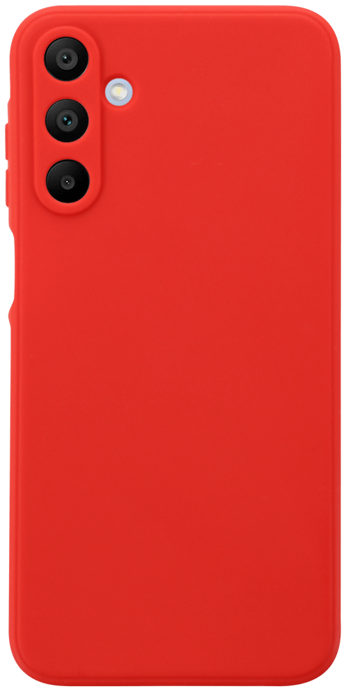 Samsung Galaxy A15 5G (SM-A156B) szilikon tok kameravédővel matt piros