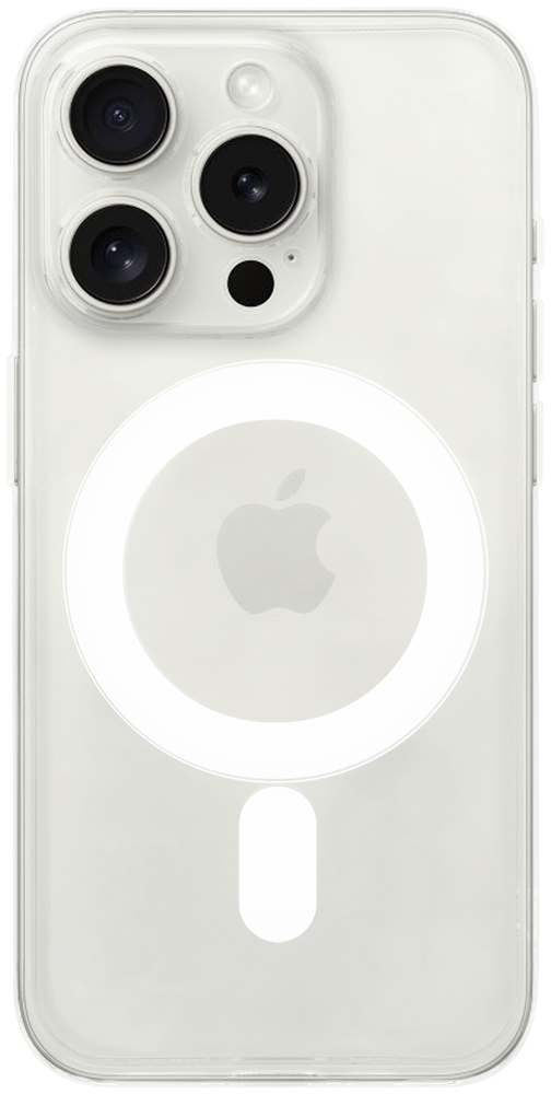 Apple iPhone 15 Pro szilikon tok gyári MagSafe kameravédővel átlátszó