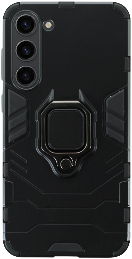 Samsung Galaxy S23 Plus (SM-S916B) ütésálló tok légpárnás sarkas, hibrid Ring Armor fekete