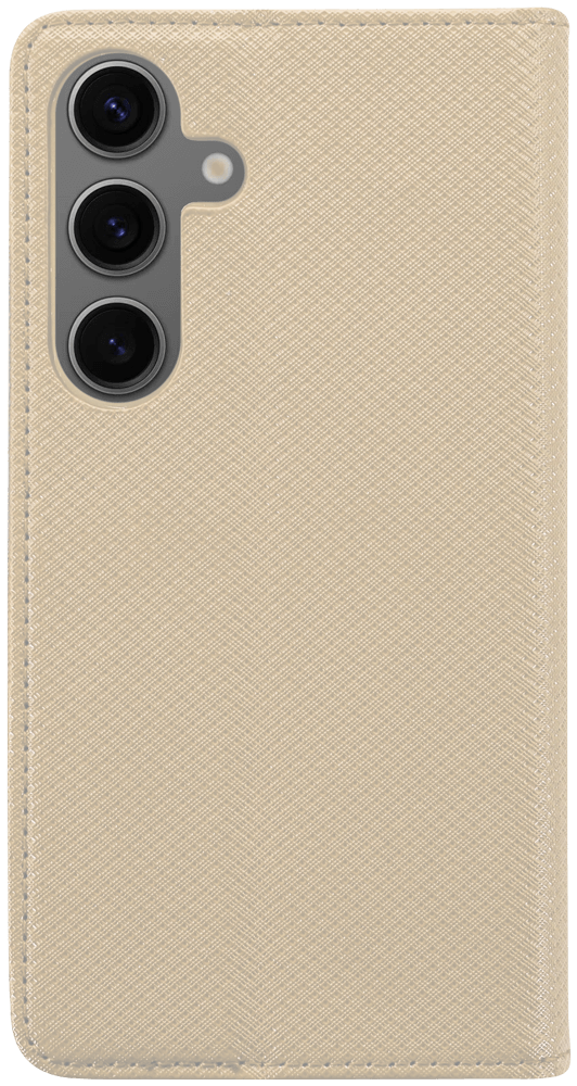 Samsung Galaxy S24 (SM-S921B) oldalra nyíló flipes bőrtok rombusz mintás arany