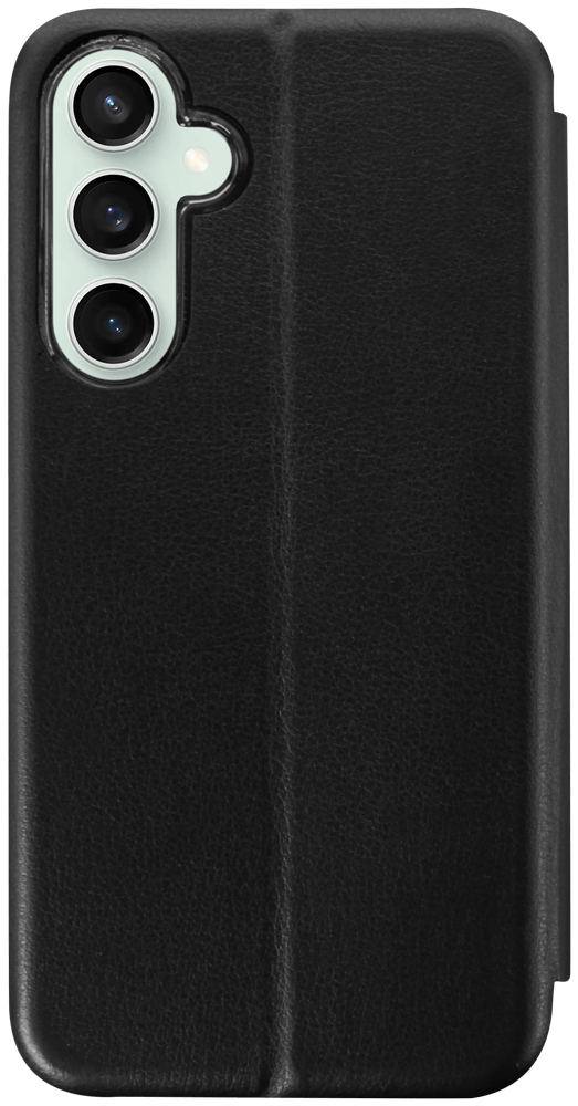 Samsung Galaxy S23 FE (SM-S711B) oldalra nyíló mágneses flipes bőrtok prémium minőség fekete