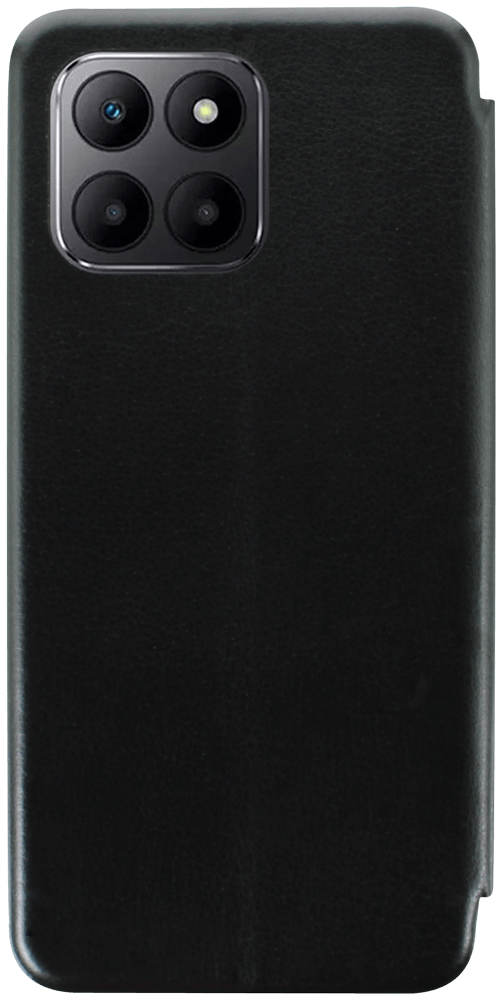 Honor X8 5G oldalra nyíló mágneses flipes bőrtok prémium minőség fekete