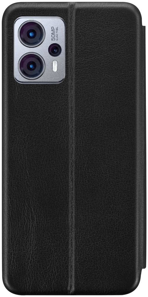 Motorola Moto G13 oldalra nyíló mágneses flipes bőrtok prémium minőség fekete