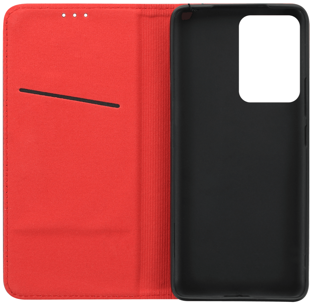 Xiaomi 13 Lite oldalra nyíló flipes bőrtok valódi bőr piros