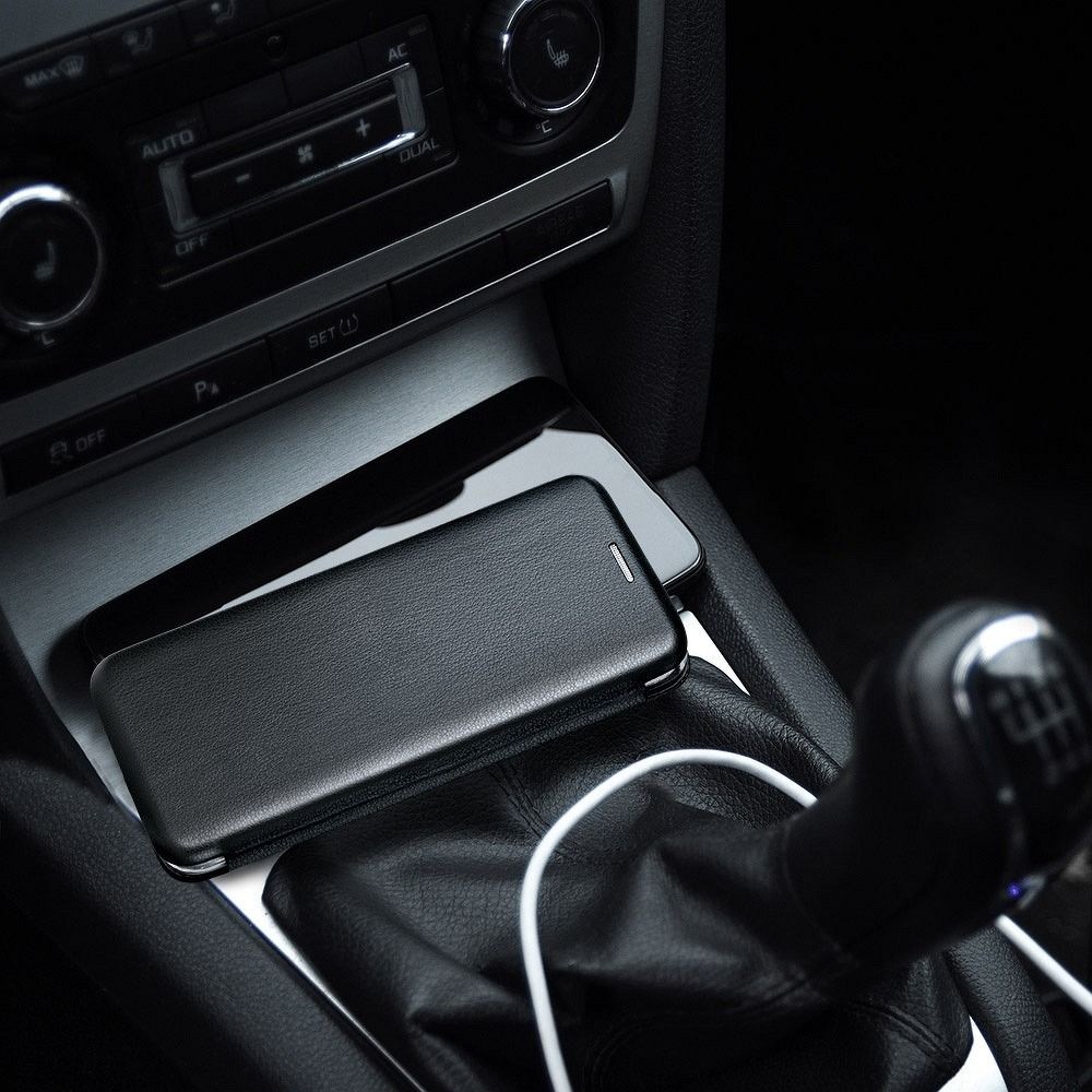 Motorola Moto G23 oldalra nyíló mágneses flipes bőrtok prémium minőség fekete