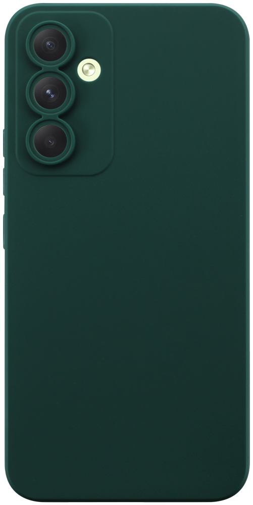 Samsung Galaxy A54 (SM-A546B) szilikon tok kameravédővel matt sötétzöld