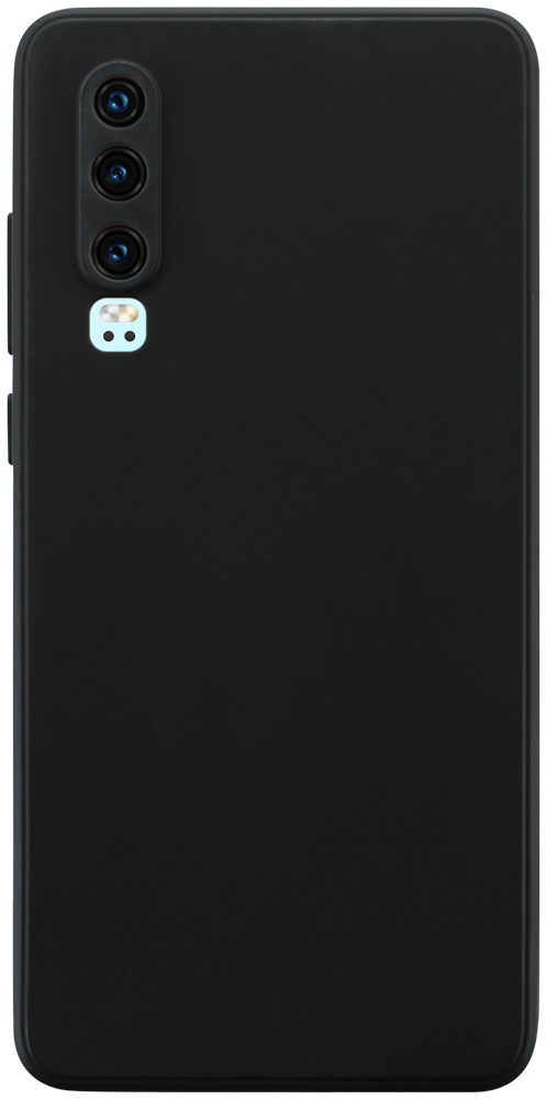 Huawei P30 szilikon tok kameravédővel matt fekete