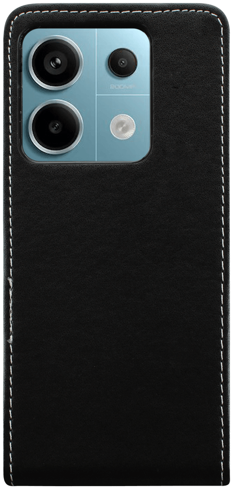 Xiaomi Redmi Note 13 5G lenyíló flipes bőrtok fekete