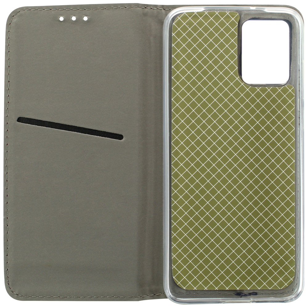 Motorola Moto Edge 30 Neo oldalra nyíló flipes bőrtok asztali tartó funkciós sötétkék