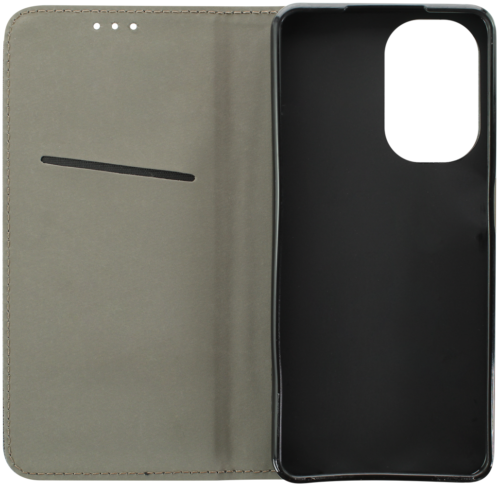 Realme C55 oldalra nyíló flipes bőrtok rombusz mintás fekete