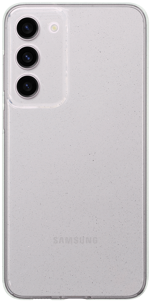 Samsung Galaxy S23 Plus (SM-S916B) szilikon tok kameravédővel csillogó átlátszó