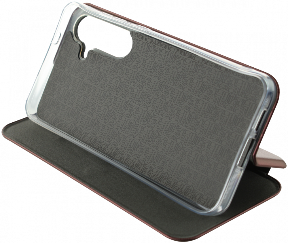 Samsung Galaxy S24 Plus (SM-S926B) oldalra nyíló mágneses flipes bőrtok prémium minőség bordó