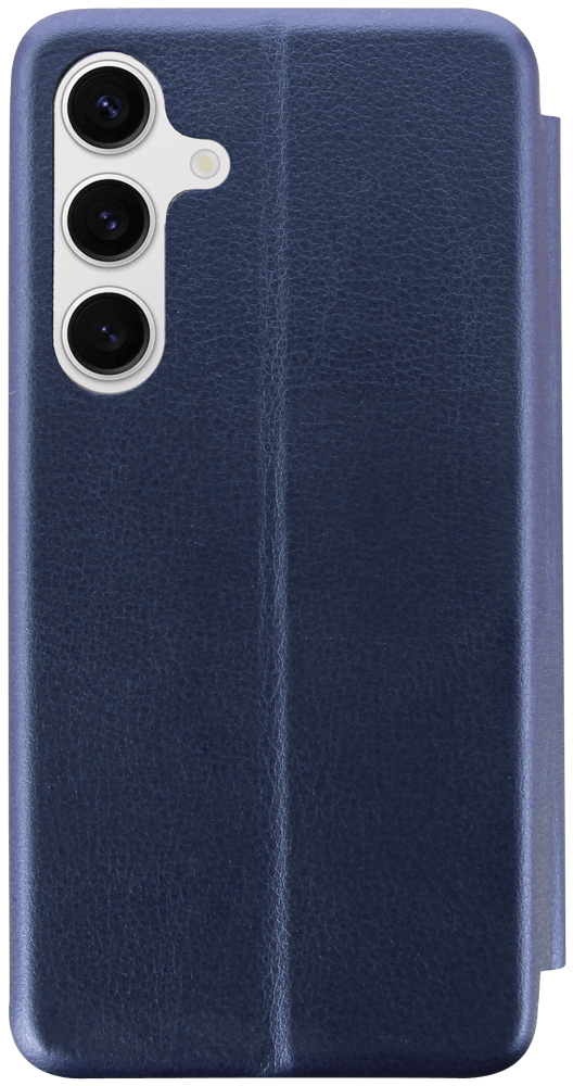 Samsung Galaxy S24 (SM-S921B) oldalra nyíló mágneses flipes bőrtok prémium minőség sötétkék