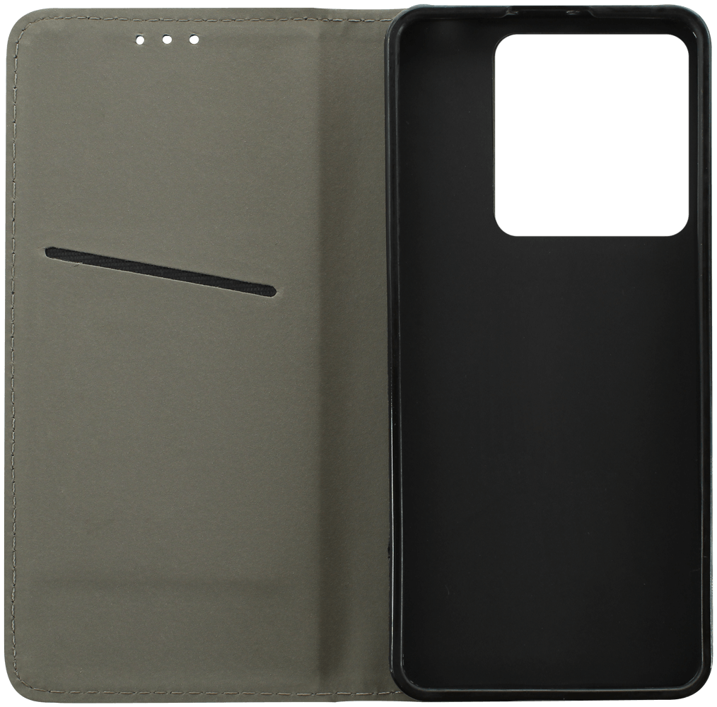 Xiaomi Redmi Note 13 Pro 5G oldalra nyíló flipes bőrtok asztali tartó funkciós fekete