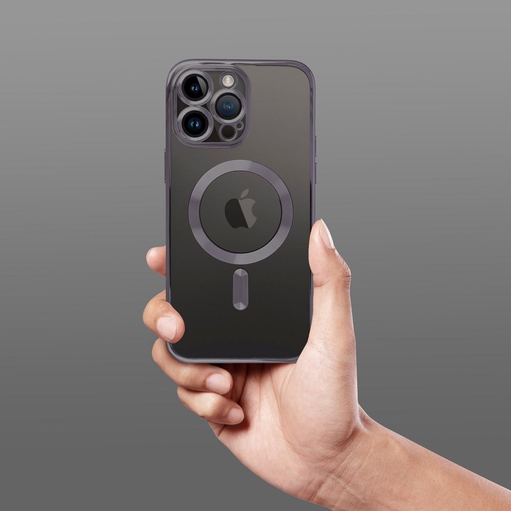 ELECTRO MAG COVER – MagSafe-kompatibilis tok iPhone 15 készülékhez fekete színben