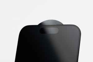 Forcell Matt Üveg – Prémium képernyővédelem iPhone 15-höz, fekete kerettel