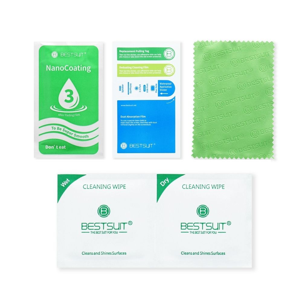 Bestsuit Rugalmas Hibrid Üveg 5D – Apple iPhone 14 Pro készülékhez | Fekete