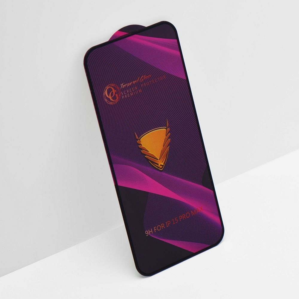 OG Premium Edzett üveg - Iphone 12 Pro Max - fekete