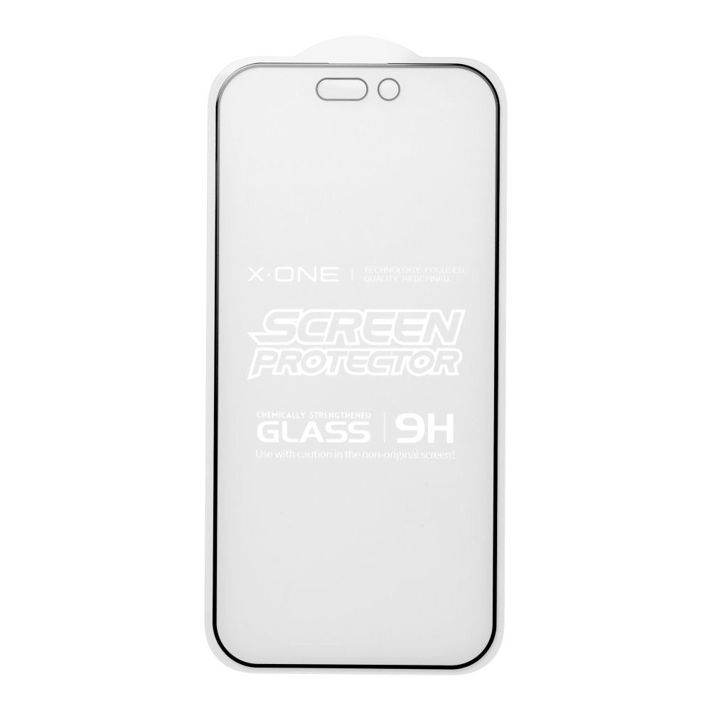 X-ONE Full Cover Extra erős matt borítású edzett üvegfólia - iPhone 15 Pro készülékhez