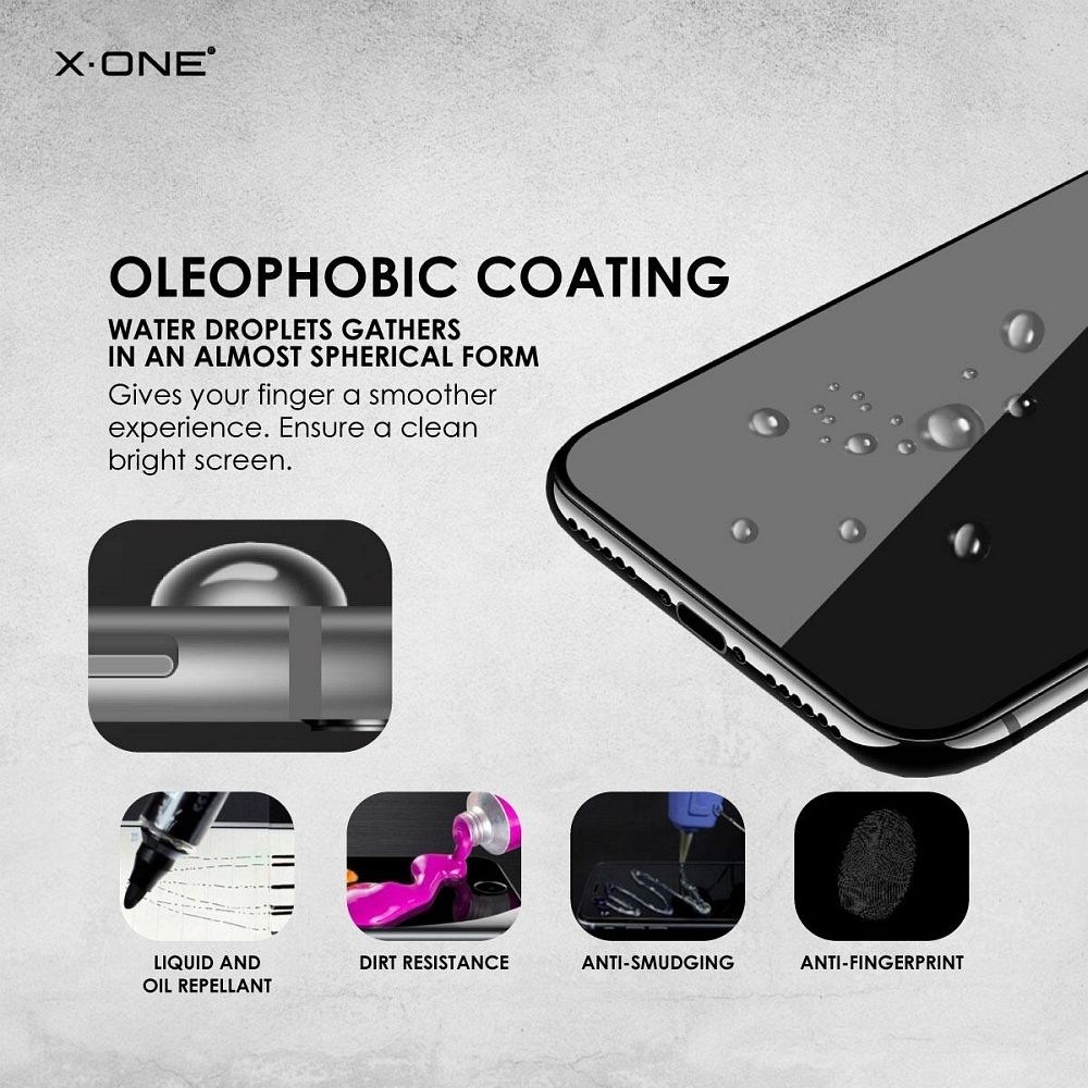 X-ONE Full Cover Extra Erős Matt Borítás – Edzett Üveg 9H iPhone 13/13 Pro/14-hez