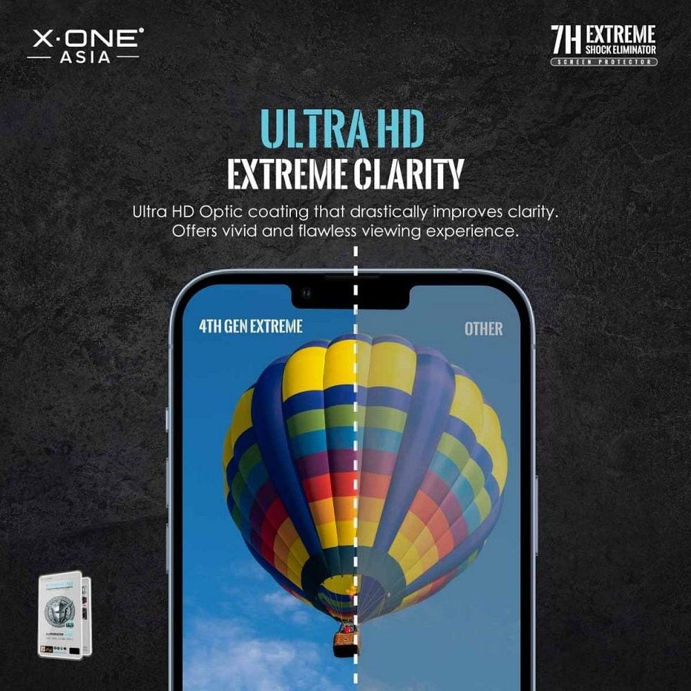X-ONE Extreme Shock Eliminator 4th gen – Üvegfólia iPhone 13 Pro Max / 14 Plus Készülékekhez