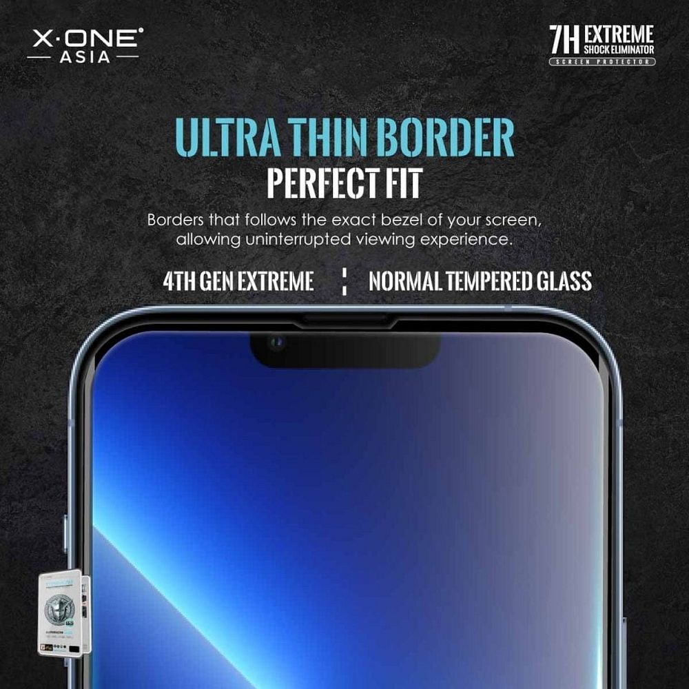 X-ONE Extreme Shock Eliminator 4th gen – Üvegfólia iPhone 13 Pro Max / 14 Plus Készülékekhez