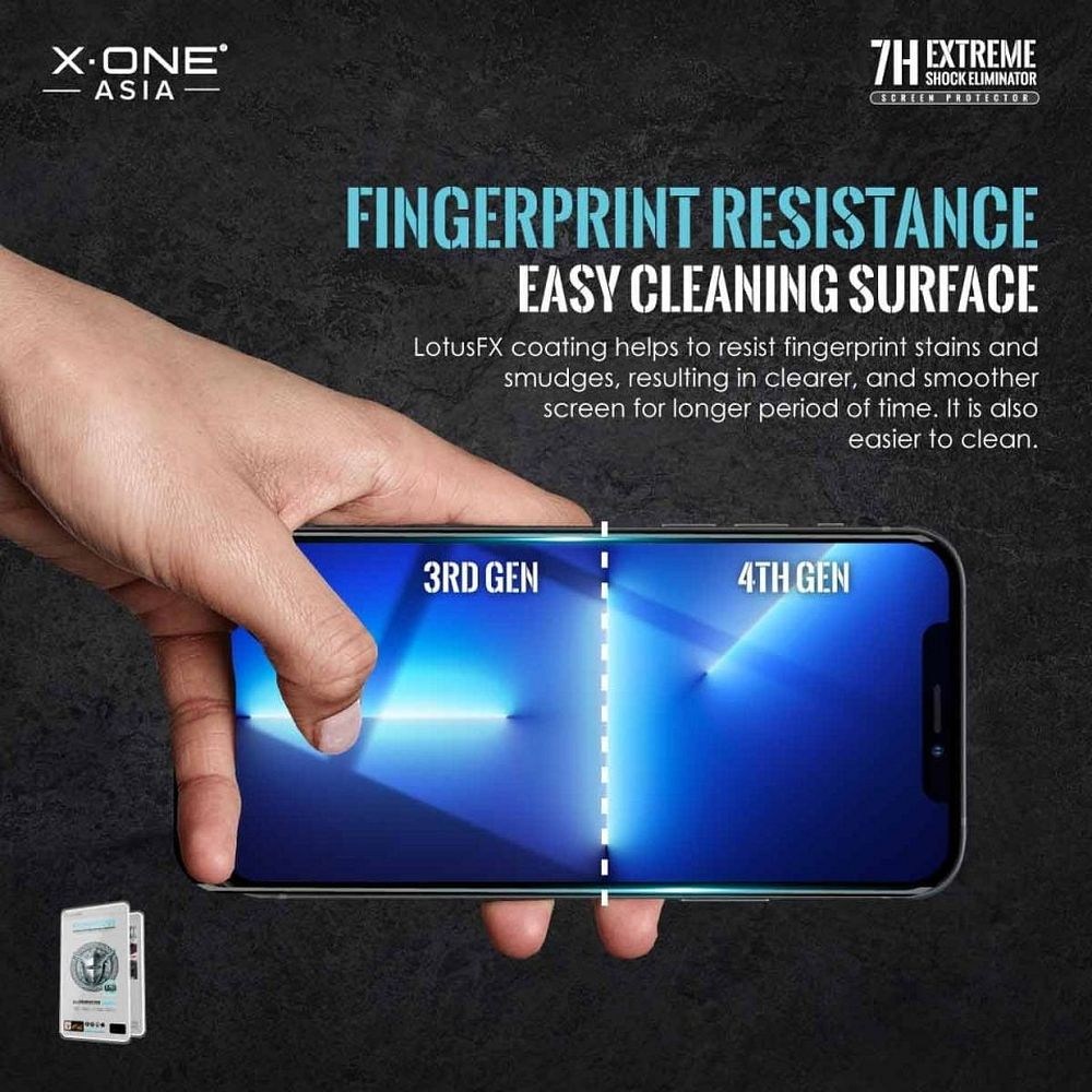 X-ONE Extreme Shock Eliminator 4th gen – Üvegfólia iPhone 13 Pro Max / 14 Plus Készülékekhez