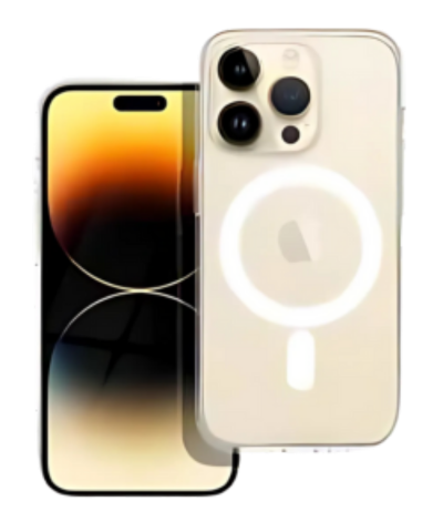 Apple iPhone 14 Pro szilikon tok gyári MagSafe kameravédővel átlátszó