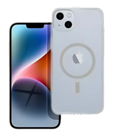 Apple iPhone 14 Plus szilikon tok gyári MagSafe kameravédővel átlátszó