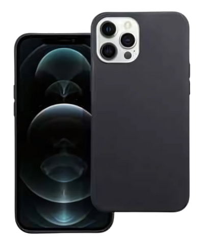 Apple iPhone 12 Pro Max szilikon tok matt fekete