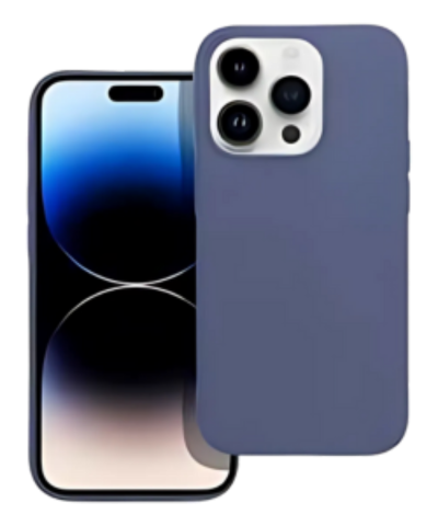 Apple iPhone 14 Pro szilikon tok matt sötétkék