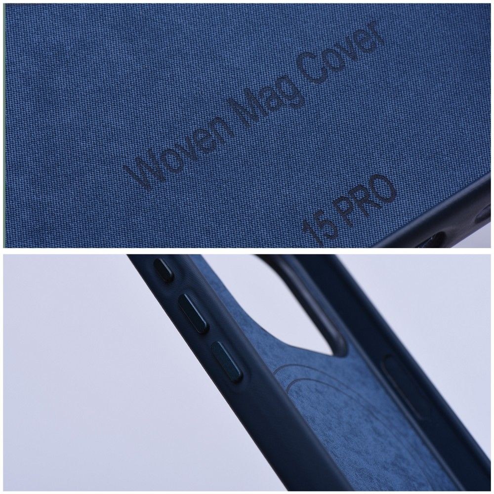 WOVEN MAG COVER Tok – MagSafe-kompatibilis az iPhone 13 Pro készülékhez, Tengerkék színben
