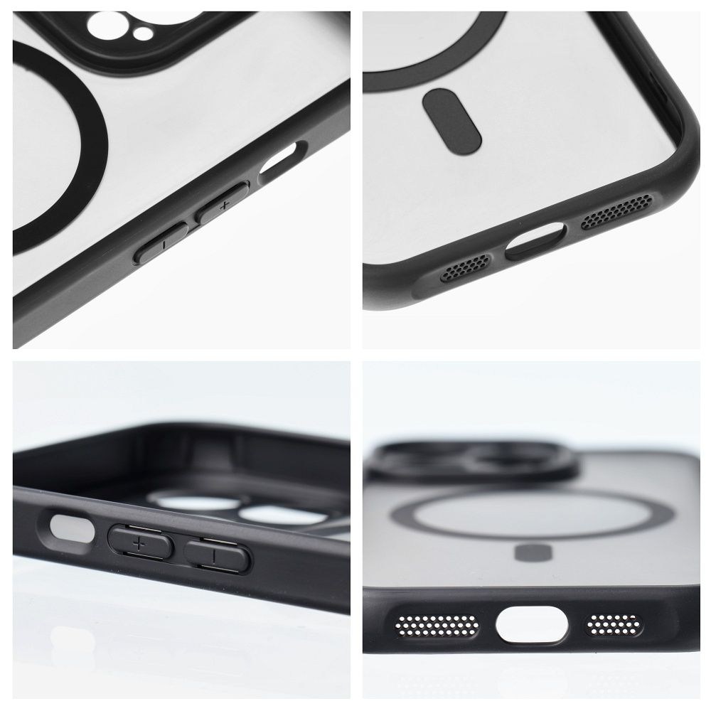 FULL MATTE MAG COVER tok – MagSafe kompatibilis iPhone 13-hoz fekete színben