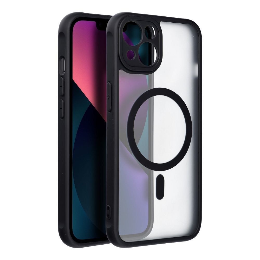FULL MATTE MAG COVER tok – MagSafe kompatibilis iPhone 13-hoz fekete színben