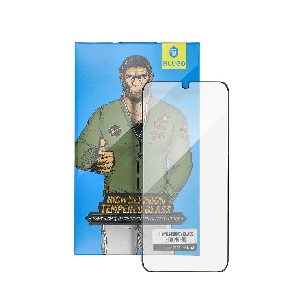 5D Mr. Monkey Glass – Erős HD Védelem Apple iPhone 14 Plus-hoz, Fekete
