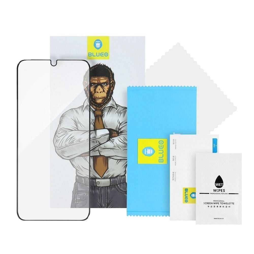 5D Mr. Monkey Glass – Erős HD Védelem Apple iPhone 14 Plus-hoz, Fekete