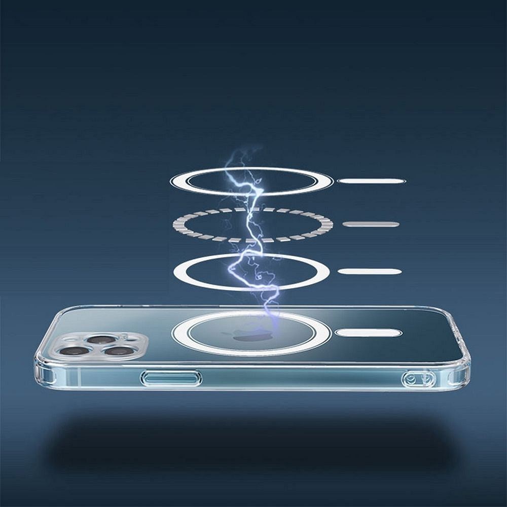 CLEAR MAG COVER (MID) tok iPhone 13 Mini készülékhez, MagSafe kompatibilis, átlátszó kivitelben