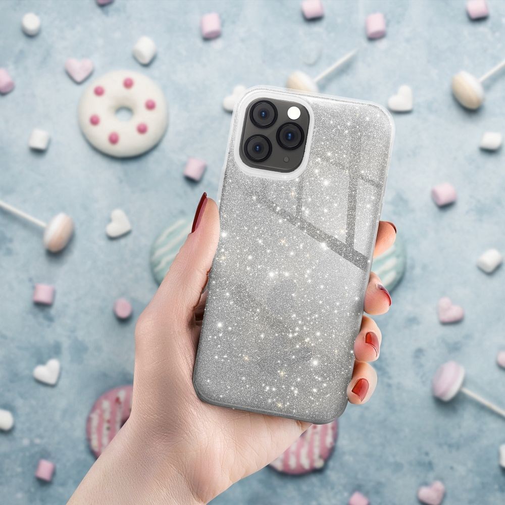 Ragyogó Tok az IPHONE 14 Pro Max-hoz – Ezüst Színben